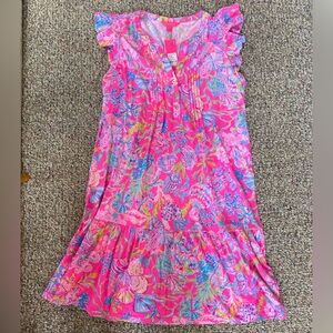 Lilly Pulitzer Golda Flutter Sleeve Tiered Sundress